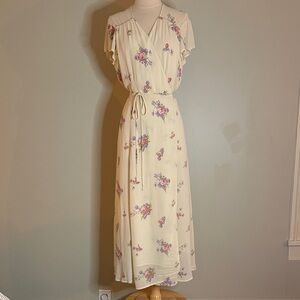 Reformation Floral Wrap Dress